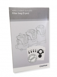 Lote de 4 bolsas originales NILFISK para aspiradora ALTO AERO 20-01 INOX