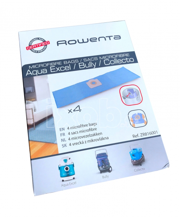 Lote de 4 bolsas originales ROWENTA para aspiradora RU 08
