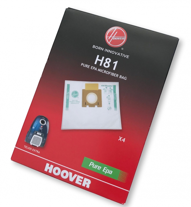 Lote de 4 bolsas originales HOOVER para aspiradora TELIOS EXTRA