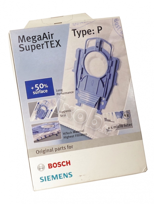 Lote de 4 bolsas originales BOSCH para aspiradora BSG81800AU/01