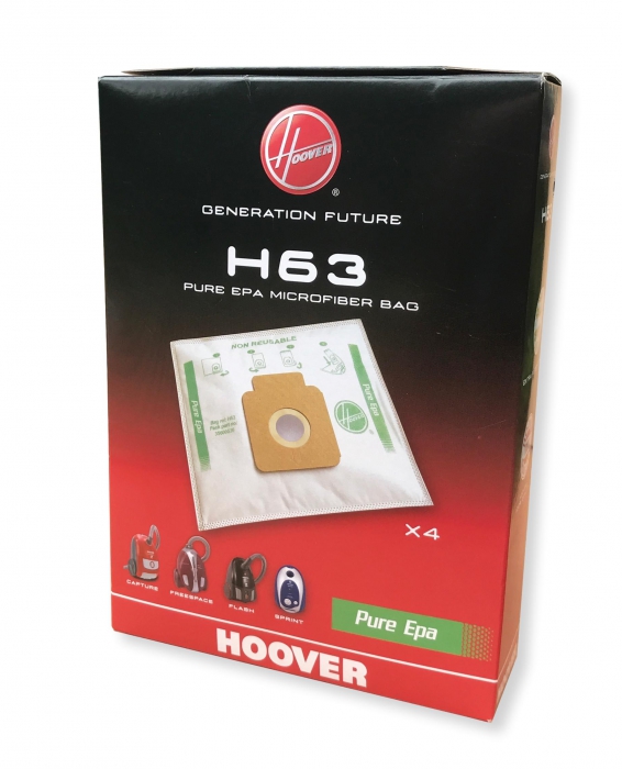 Lote de 4 bolsas originales HOOVER para aspiradora FREESPACE